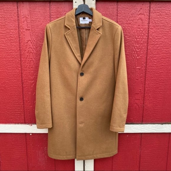 topman wool overcoat